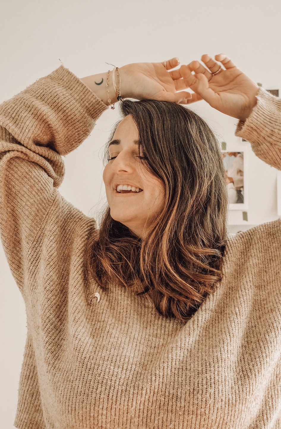 Anne-Flore les bras vers le haut